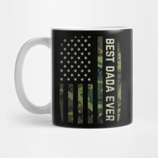 Best Dada Ever Camouflage American Flag Fathers Day Gift Mug